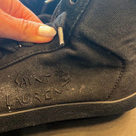 Saint Laurent fabric high to sneakers - Picture 4 of 10